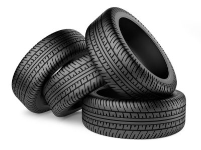 A pile of tyres